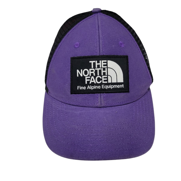 The North Face Trucker Hat Unisex Purple Snapback Excellent Condition Pre-owned - Picture 1 of 7